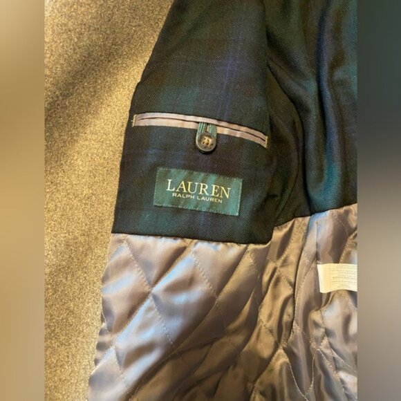 Lauren Ralph Lauren Classic Grey Wool Blend Pea Coat 16R Boys - Picture 10 of 11